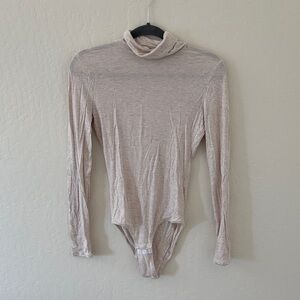 MADEWELL oatmeal turtleneck bodysuit